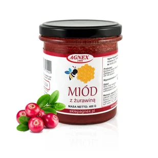 Miód z żurawiną 400g - Miód - miniaturka - grafika 1