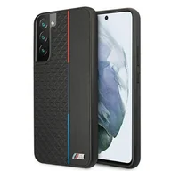 Etui i futerały do telefonów - BMW Etui BMHCS22MTRTBK S22+ S906 czarny/black hardcase M Collection Triangles - miniaturka - grafika 1
