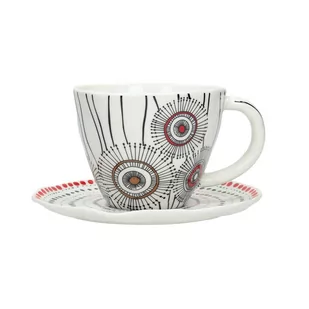 Dekoria Filiżanka ze spodkiem Organic 250ml 15,5x15,5x10cm 811-641 - Filiżanki - miniaturka - grafika 1