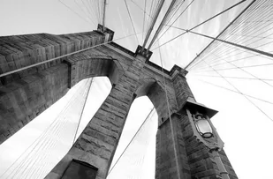Nice Wall Brooklyn Bridge wide angle fototapeta FS0131 - Tapety - miniaturka - grafika 1