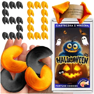 Ciasteczka z Wr����b�� Halloween Magiczna Zabawa dla Dzieci Kolorowe 50 sztuk - Pieczywo chrupkie - miniaturka - grafika 1