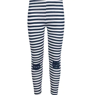 Legginsy dla dziewczynki, z motywem kota, w paski 9-13 lat - Spodnie i spodenki dla dziewczynek - miniaturka - grafika 1