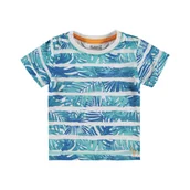 Bluzki damskie - Chłopięca bluzka z krótkim rękawem, wielokolorowy, rozmiar 62 - miniaturka - grafika 1