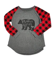 Bluzki damskie - Szara bluzka koszulka damska długi rękaw L - miniaturka - grafika 1