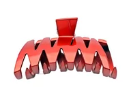 Ozdoby do włosów - Klamra francuska do włosów czerwona 4,5x9 cm - miniaturka - grafika 1