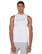 Koszulki męskie - Nike Mężczyźni M Np Df Top Sl Tight Vest, biały/czarny/czarny, XXL - miniaturka - grafika 1
