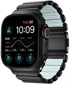 Akcesoria do smartwatchy - Nomad Stratos Band Black Titanium Icy Blue Glow FKM AW 45/46/49mm - miniaturka - grafika 1