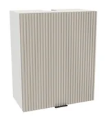 Szafki kuchenne - Szafka Wisząca Okapowa Presto 60X72 Cm Płyta Laminowana Biały/Lamela Kaszmir - miniaturka - grafika 1