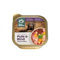 Mokra karma dla psów - Pure Nature Dog Pute Rind - indyk i wołowina z marchewką i fenkułem dla dorosłych psów 150 g - miniaturka - grafika 1