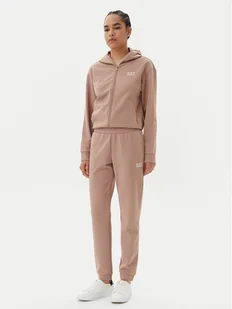 EA7 Emporio Armani Dres 7W000076 AF10443 U6097 Beżowy Regular Fit - Dresy damskie - miniaturka - grafika 1