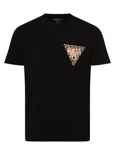 GUESS - T-shirt męski, czarny - Koszulki męskie - miniaturka - grafika 1