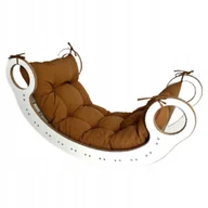 Skoczki dla dzieci - Deska do balansowania Montessori + Poduszka Karmel - miniaturka - grafika 1