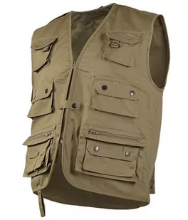 Mil-Tec Polowanie na czas dostawy wynosi około  dni roboczych i wędkarzy kamizelka Woodland, khaki, 3 XL 10701004-907 - Odzież trekkingowa męska - miniaturka - grafika 1