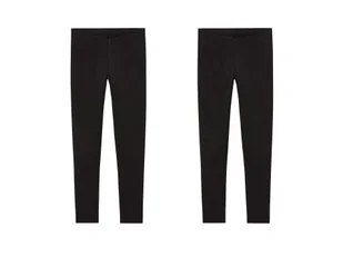 pepperts!® Legginsy dziewczęce z bawełny, 2 pary (146/152, Czarny) - Spodnie i spodenki dla dziewczynek - miniaturka - grafika 1