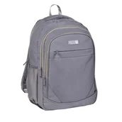 Plecaki - Plecak Miejski Biznesowy Szary Paso Pojemny Do Pracy Szkoły Na Wycieczki - miniaturka - grafika 1