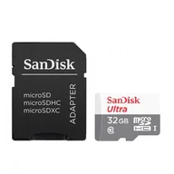 Karty pamięci - SanDisk Ultra microSDHC 32 GB Class 10 UHS-I 100 MB/s z adapterem - miniaturka - grafika 1