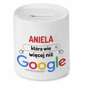 Skarbonki - Skarbonka Dla Anieli Idealny Urodziny Prezent z Nadrukiem ze Zdjęciem - miniaturka - grafika 1