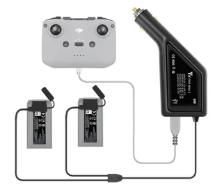 Ładowarka samochodowa dron DJI Mini 2 50min 2w1 USB - Akcesoria do drona - miniaturka - grafika 1