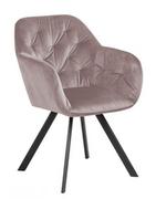 Krzesła - D2.Design Krzesło Lola VIC Dusty Rose 184937 - miniaturka - grafika 1