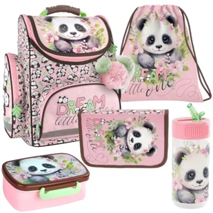 ZESTAW SZKOLNY DLA DZIEWCZYNKI 5-ELEMENTÓW PANDA 10 DERFORM - Zestawy szkolne - miniaturka - grafika 1