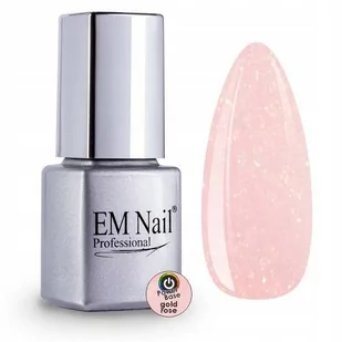Em nail professional Modelująca baza hybrydowa UV/LED Power Base Gold Rose - Lakiery hybrydowe - miniaturka - grafika 1