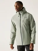 Kurtki i kamizelki sportowe męskie - Regatta Kurtka funkcyjna "Oklarna" w kolorze zielonym - miniaturka - grafika 1