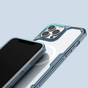 Nillkin Nature Pro Magnetic Case etui iPhone 14 Pro Max magnetyczny pokrowiec MagSafe niebieski - Etui i futerały do telefonów - miniaturka - grafika 16