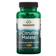 Suplementy naturalne - SWANSON L-Cytrulina 750mg 60kaps L-Citrulline Malate Complex - suplement diety - miniaturka - grafika 1