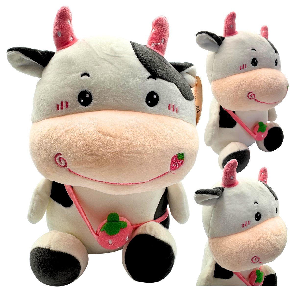 Maskotka Krowa Krówka Pluszowa Z Torebką Pluszak 30 cm Przytulanka