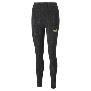Legginsy damskie Puma Power Deco Glam - Spodnie sportowe damskie - miniaturka - grafika 1