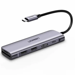 UGREEN Adapter 6w1 UGREEN Hub USB-C do 2x USB 3.0 + HDMI + SD/MicroSD + PD - Adaptery i przejściówki - miniaturka - grafika 4