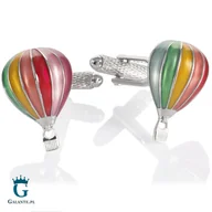 Spinki do mankietów i krawatów - Spinki do mankietów Balon KC-1158 Onyx Art London - miniaturka - grafika 1