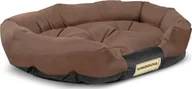 Sprzęt podróżny i transportery dla psów - AIO FACTORY Legowisko kojec owal 75 x 50 cm brązowe Prestige - miniaturka - grafika 1