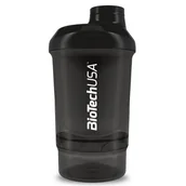 Shakery barmańskie - BioTech USA Shaker Nano, czarny, 300 ml - miniaturka - grafika 1