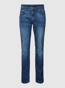 Jeansy o kroju regular tapered fit z 5 kieszeniami model ‘BELFORT’ - Spodnie męskie - miniaturka - grafika 1