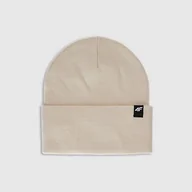 Czapki damskie - Czapka zimowa uniseks 4F 4FWAW25ACAPU674-12S Biały U - miniaturka - grafika 1