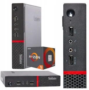 Komputer Lenovo Thinkcentre M715q AMD Ryzen 5 8GB DDR3 256GB SSD Windows 10 - Elektronika OUTLET - miniaturka - grafika 1