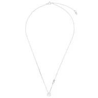 Naszyjniki - Naszyjnik Michael Kors Pave Halo Necklace MKC1208AN040 Srebrny - miniaturka - grafika 1