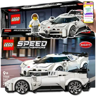 LEGO Prezent Dla Chłopca Speed Champions Bugatti Centodieci HIPERSAMOCHÓD MARZEŃ Auto wyścigowe do zbudowania (77240) Lego Autko Dla Wnuczka Syna .. - Klocki - miniaturka - grafika 1
