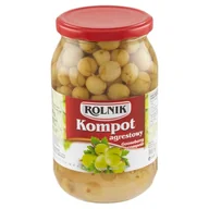Owoce w puszkach i słoikach - Rolnik Kompot agrestowy 880 g - miniaturka - grafika 1