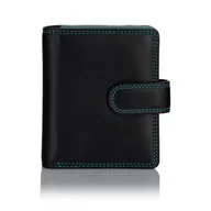 Portfele - Kolorowy portfelik damski Visconti RB-40 RFID - czarny - miniaturka - grafika 1