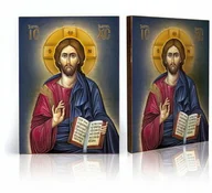 Ikony i obrazy sakralne - Ikona religijna Chrystus Pantokrator - miniaturka - grafika 1