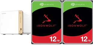 Serwer plików Qnap TS-462-4G + 2x Seagate IronWolf 12TB ST12000VN0008 - Serwery plików NAS i macierze dyskowe - miniaturka - grafika 1