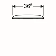 Deski sedesowe - Geberit Ceramika iCon Square Deska sedesowa wolnoopadająca Duroplast biała 571910000 - miniaturka - grafika 1