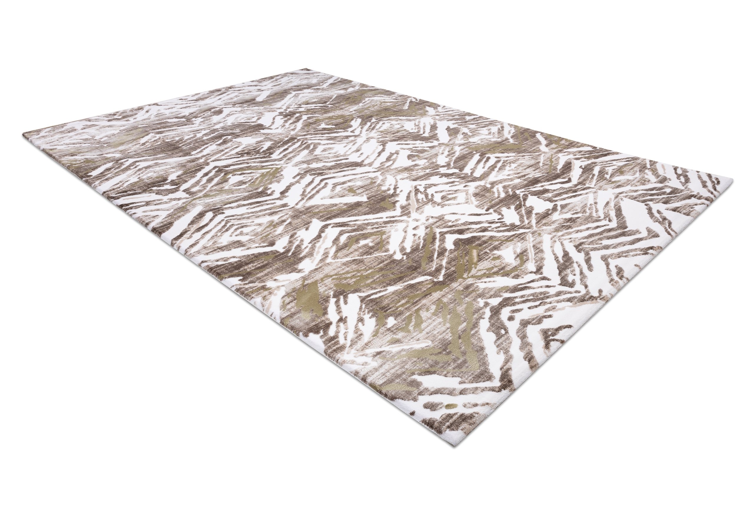 Dywan AKRYL DIZAYN 121 beż / zielony beżowy 120x180 cm