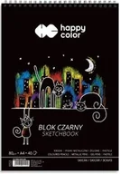 Szkolne artykuły papiernicze - GDD Blok A4/40K czarny Koty 80g spirala HAPPY COLOR - miniaturka - grafika 1