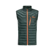Kamizelki męskie - Męska Kamizelka pikowana JACK WOLFSKIN ROUTEBURN PRO INS VEST M 1206872-4161 – Zielony - miniaturka - grafika 1