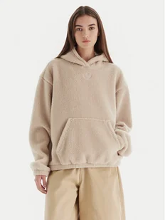 adidas Bluza Essentials Teddy JW6061 Beżowy Oversize - Bluzy damskie - miniaturka - grafika 1