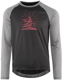 Koszulki rowerowe - Zimtstern PureFlowz Shirt LS Men, czarny/szary M 2021 Koszulki MTB i Downhill - grafika 1