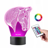 Lampy stojące - Lampka Nocna Koń Jeździectwo Konne 16 LED PLEXIDO - miniaturka - grafika 1